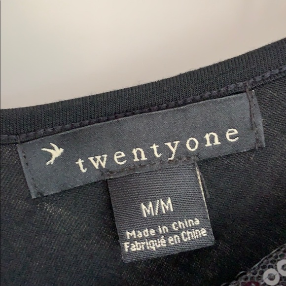 Sequin Black Tank Top - Picture 3 of 3